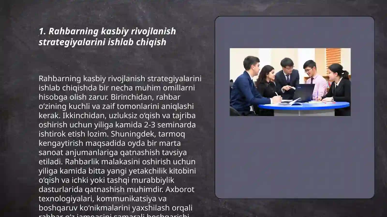 Pedagoglarning kasbiy faoliyatini oshirishda rahbarning vazifalari 3