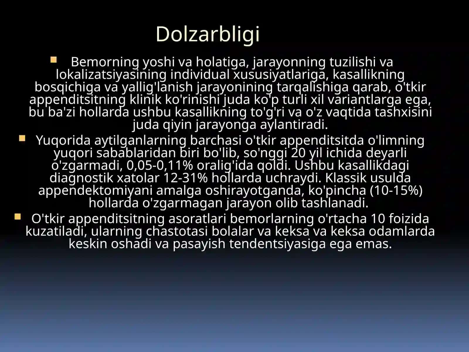 o'tkir appenditsit tipik shakli 3
