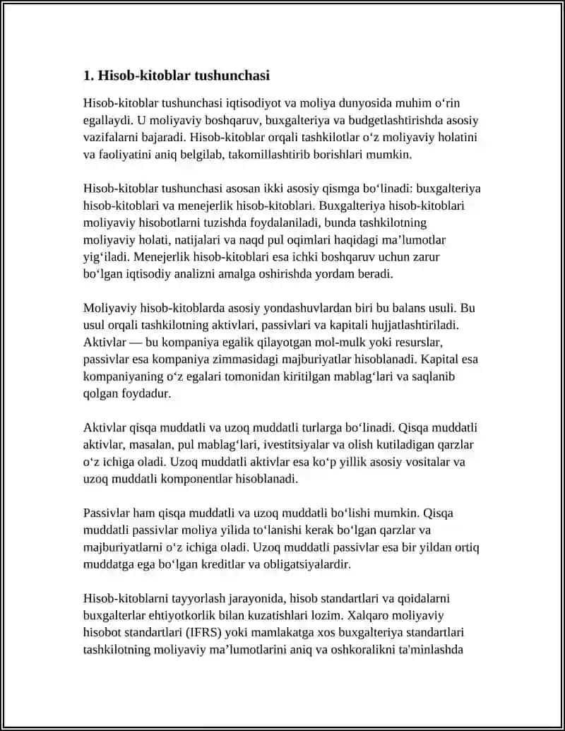 HISOB-KITOBLAR TO'G'RISIDA UMUMIY QOIDALAR 3