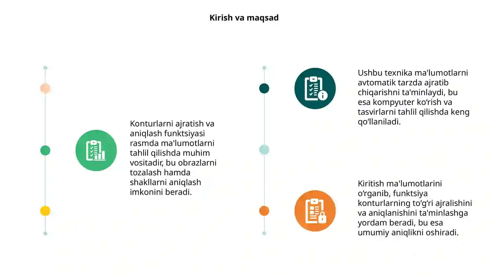 Konturlarni ajratish va aniqlash funktsiyasi 3