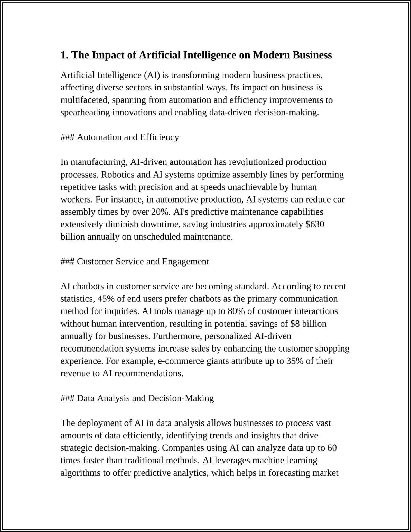 The Impact of Artificial Intelligence on Modern Business 3