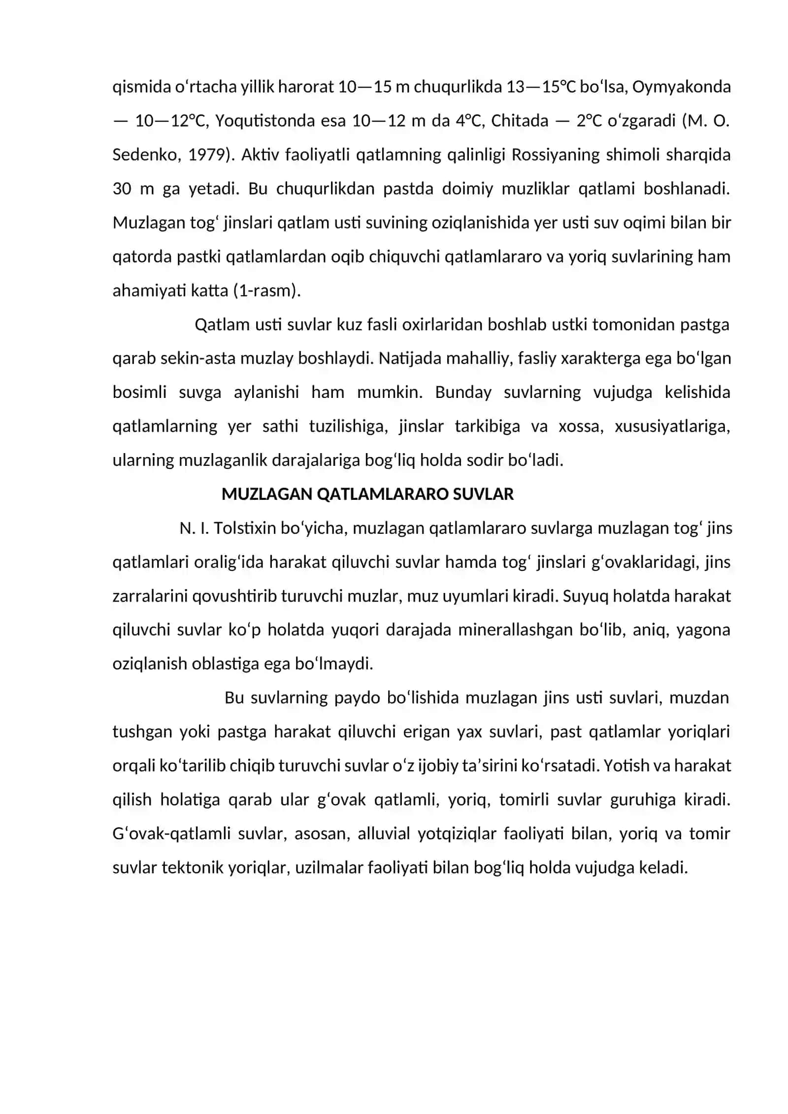 Muzlagan qatlam usti suvlari 3