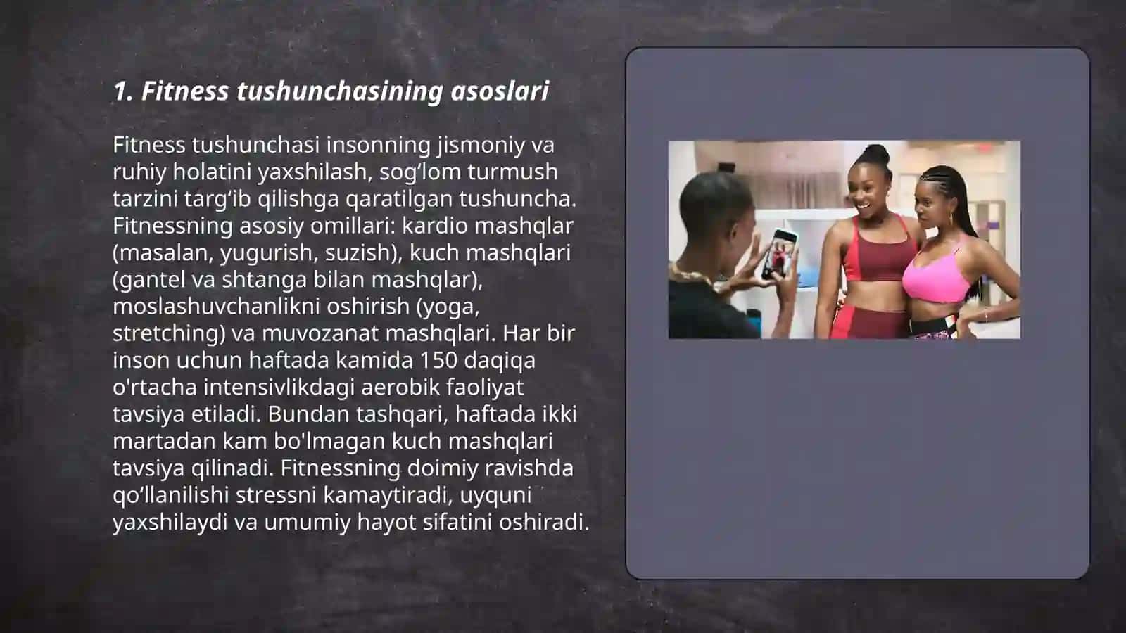 Fitness tushunchasi 3