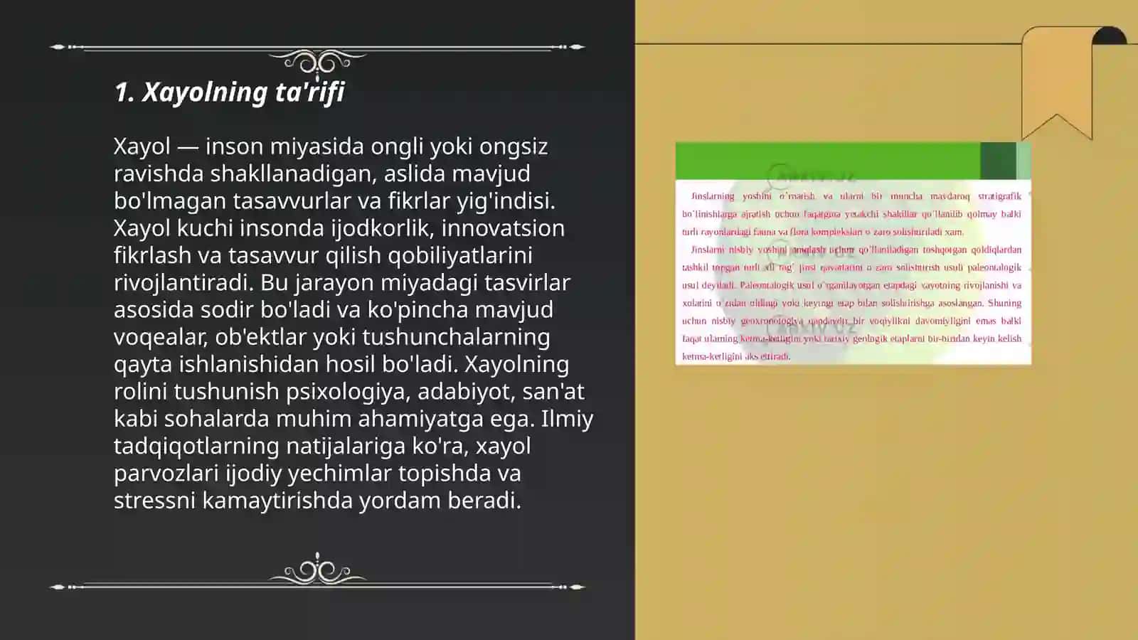 Xayol haqida tushuncha 3