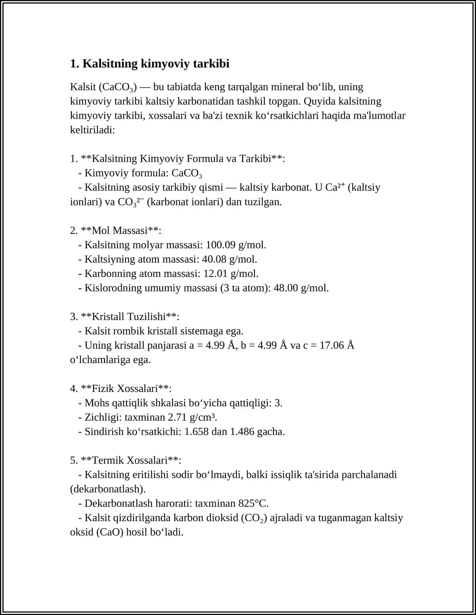 KALSIT GURUHI MINERALLARI 3