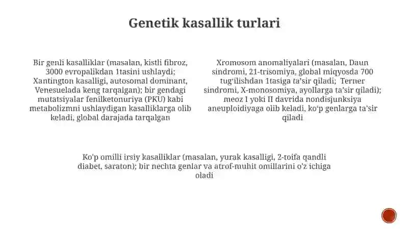 Genetik kasallik turlari 3