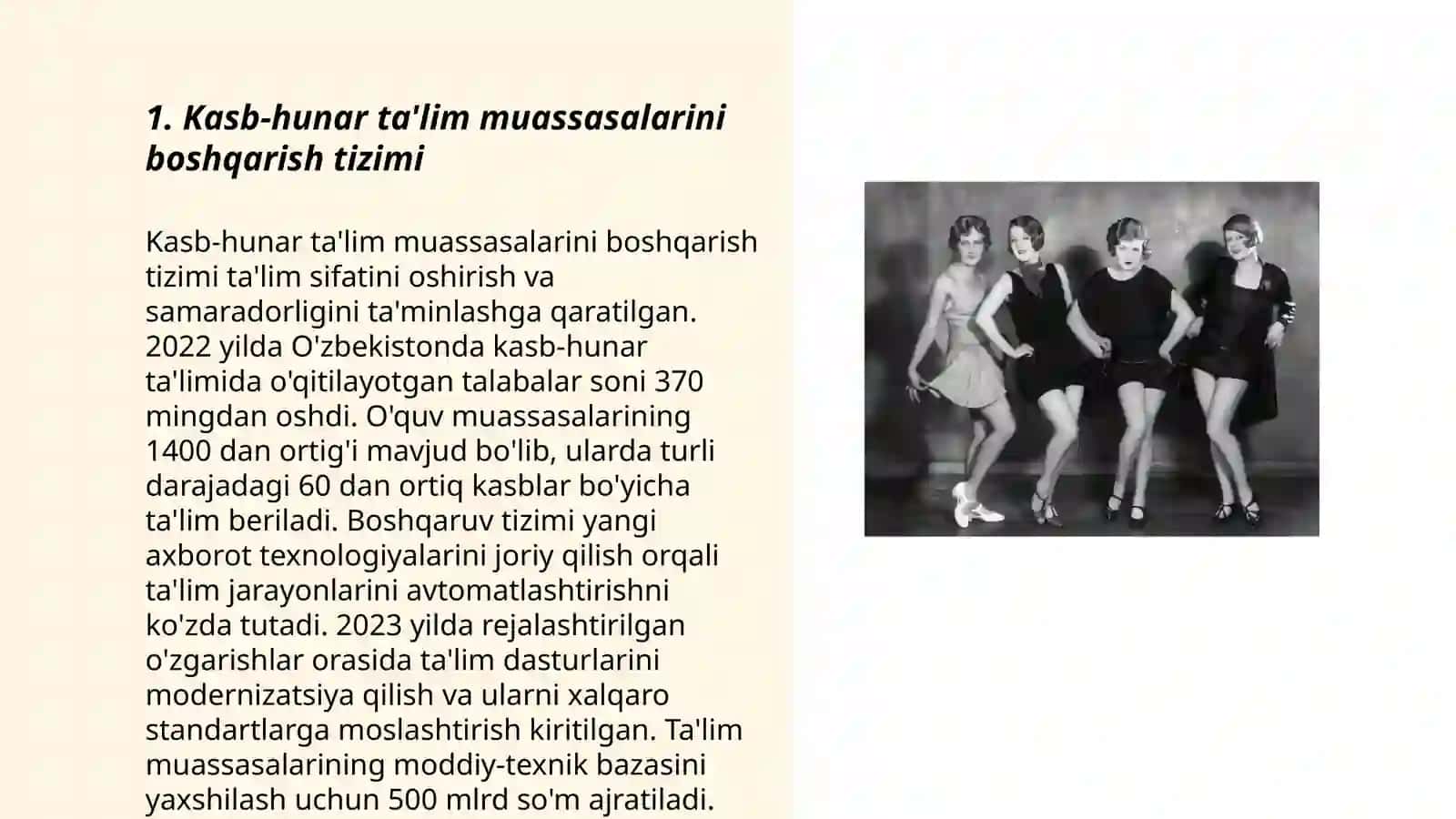 Kasb hunarga yo'naltirish bo‘yicha ta'lim muassasalari jamoasining faoliyati 3