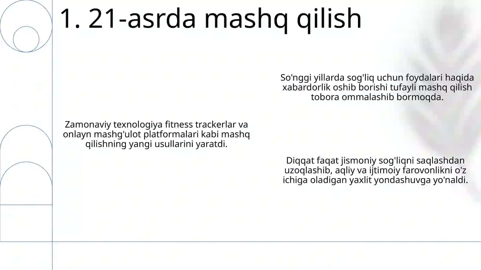 Jismoniy mashqlarning paydo bolishi 3