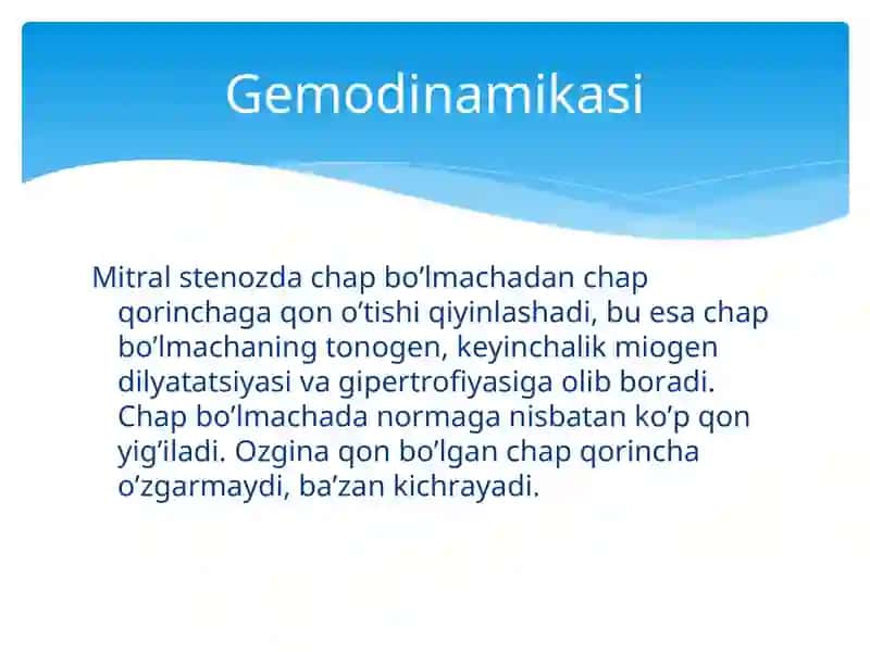 YURAKNING MITRAL POROGI VA STENOZI 3