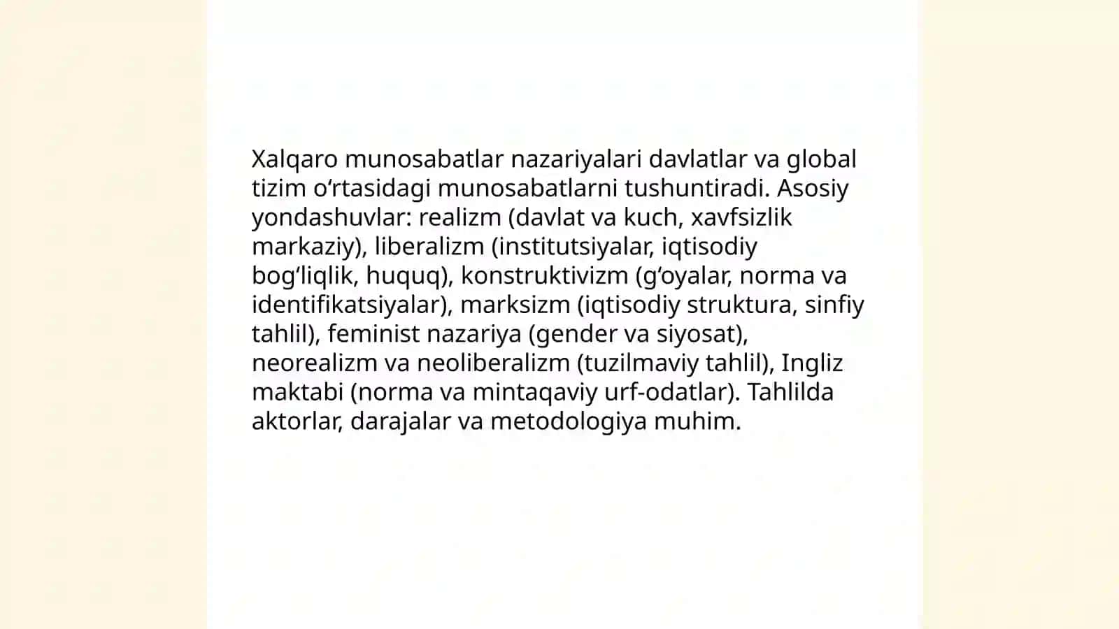 Xalqaro munosabatlar va diplomatiya tushunchalari 3