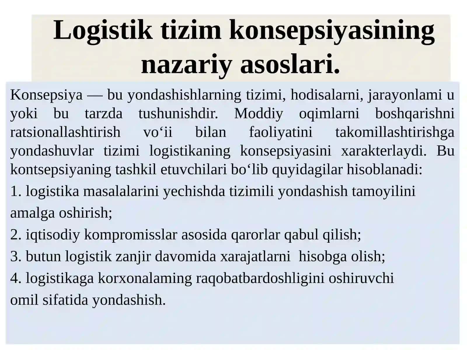 Logistika Tamoyillari 3