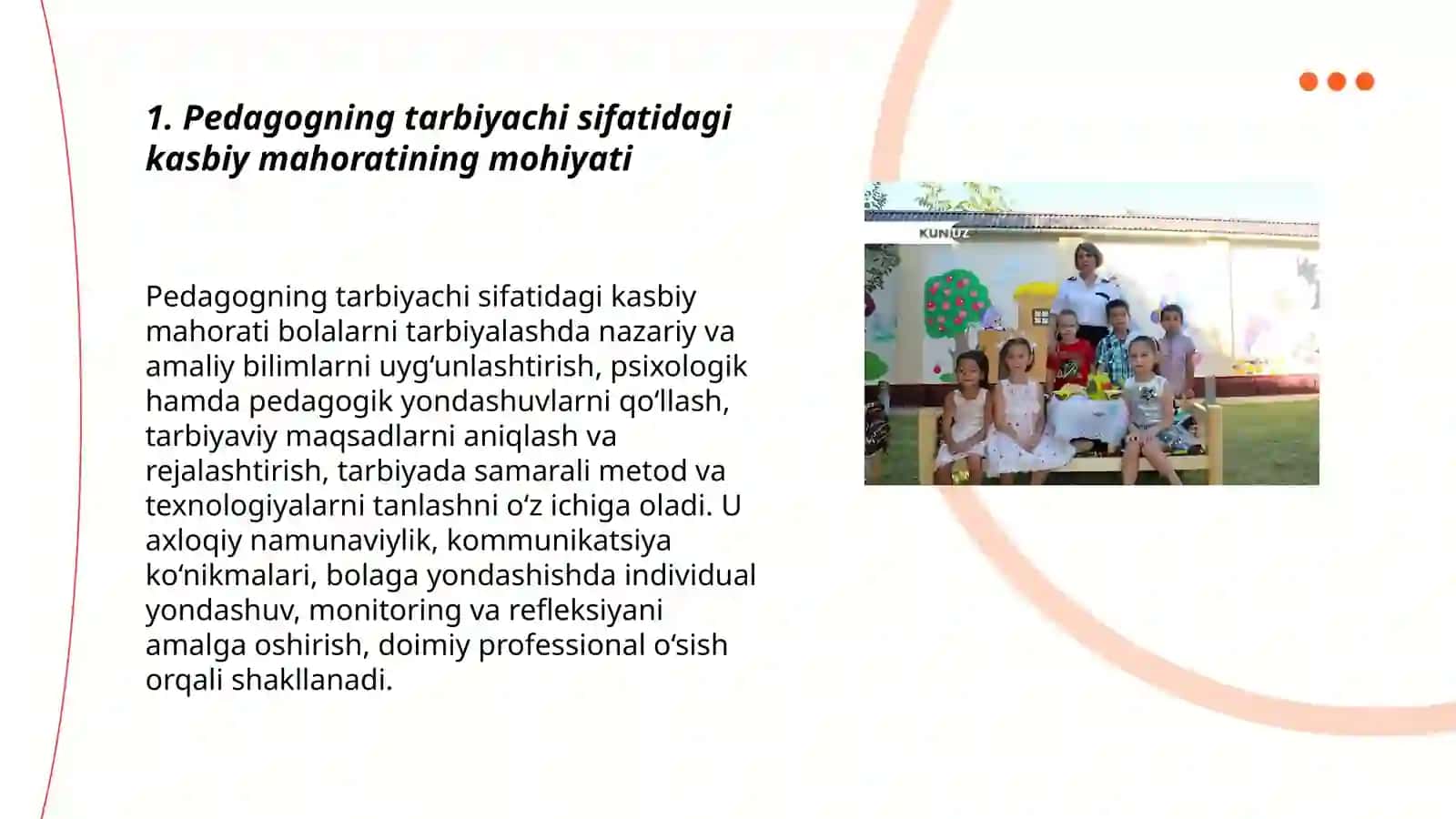 Pedagogning tarbiyachi sifatidagi mahorati 3
