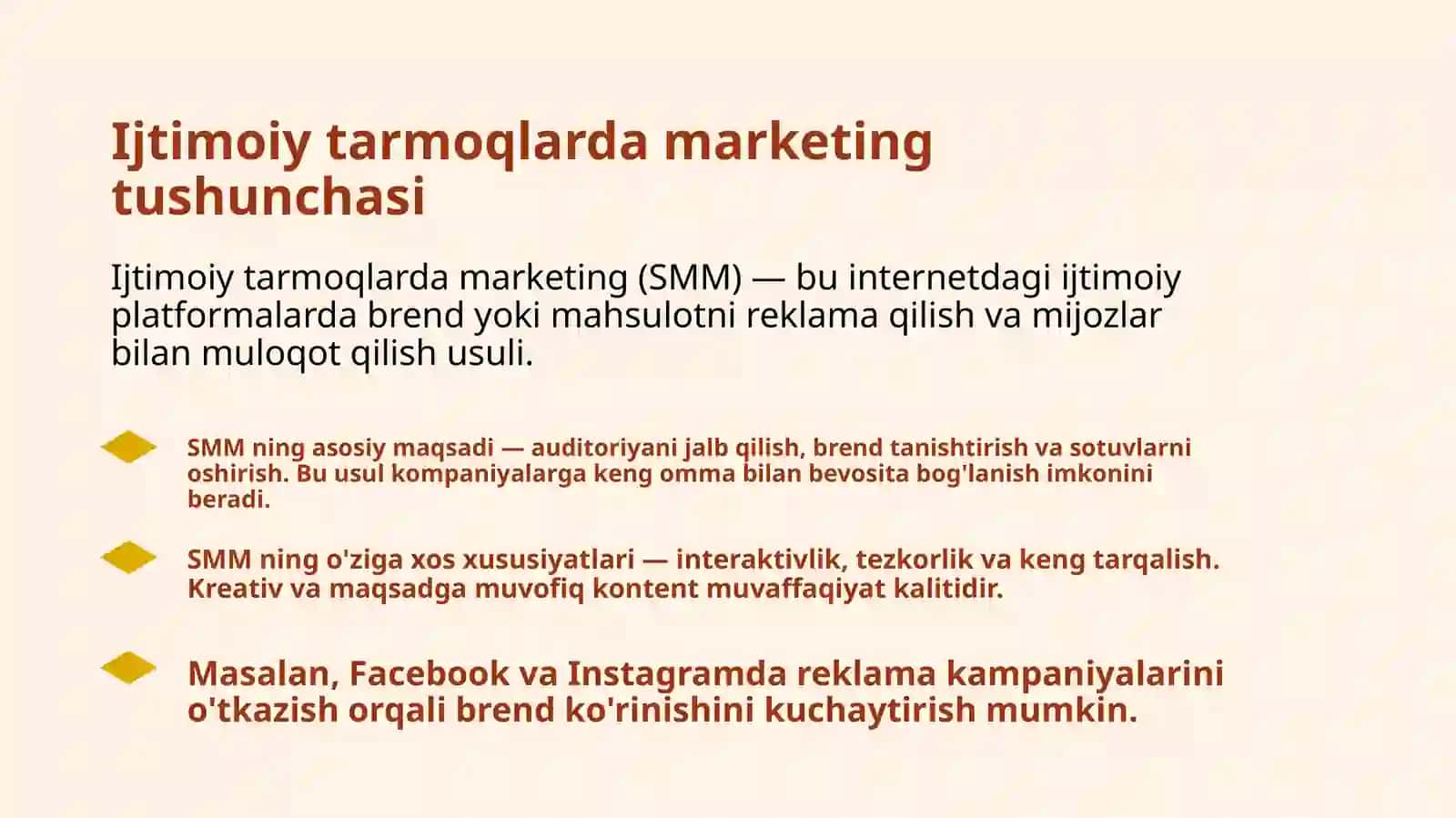 Ijtimoiy tarmoqlarda marketing (SMM) 3