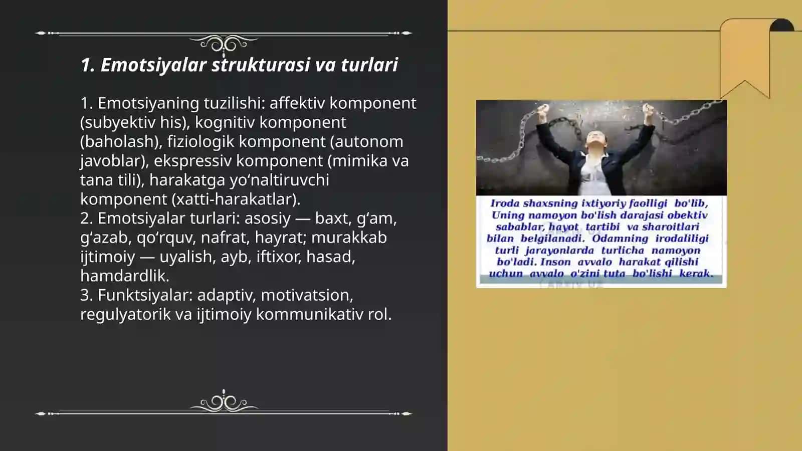 Shaxsning emotsional irodaviy jabhalari 3