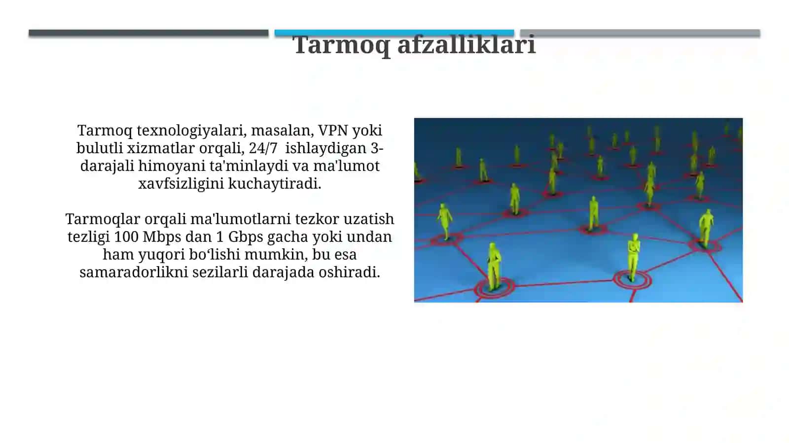 Netvorking yoʻnalishi va afzalliklari 3