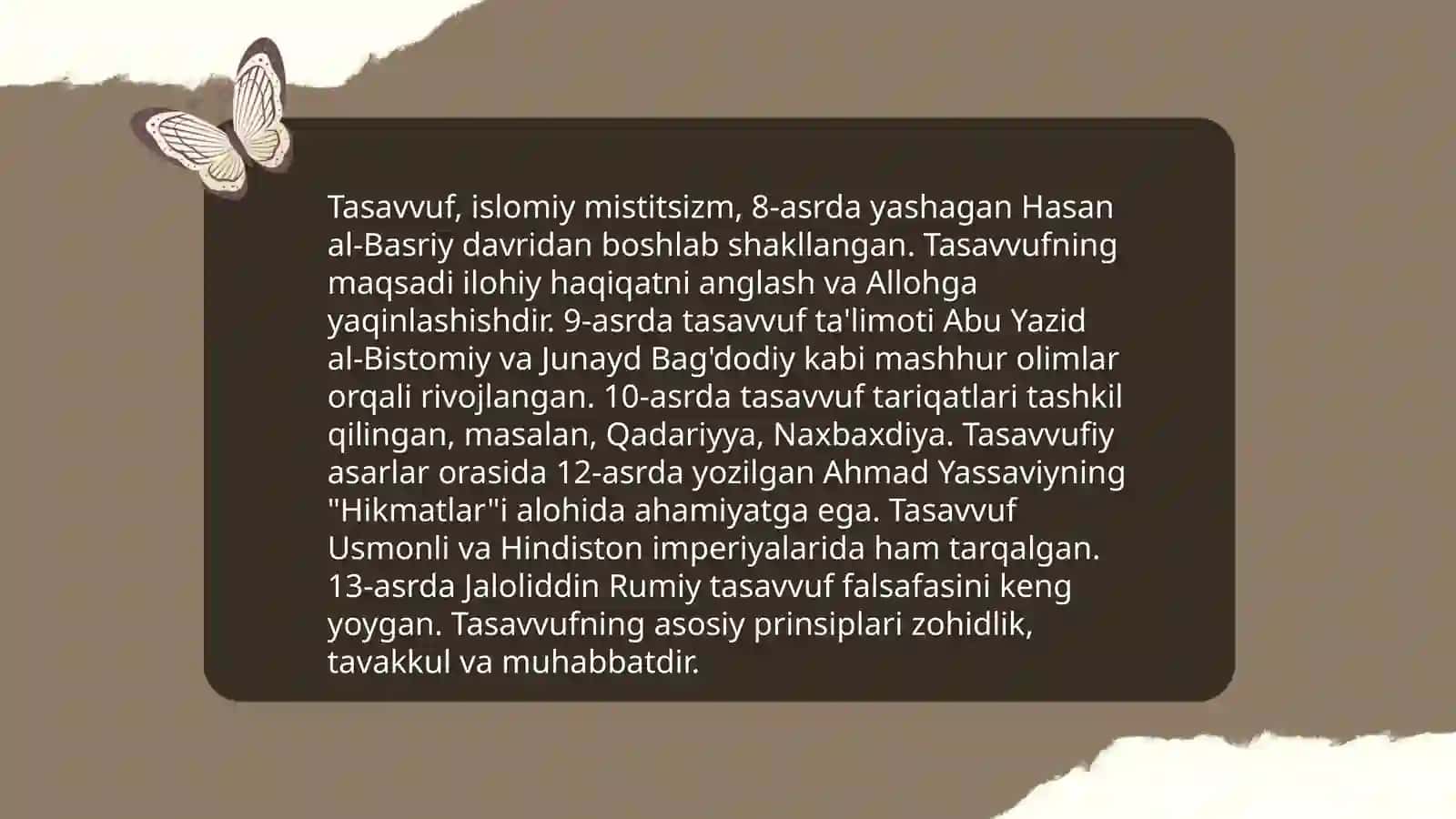 Tasavvuf va ta’riqat 3