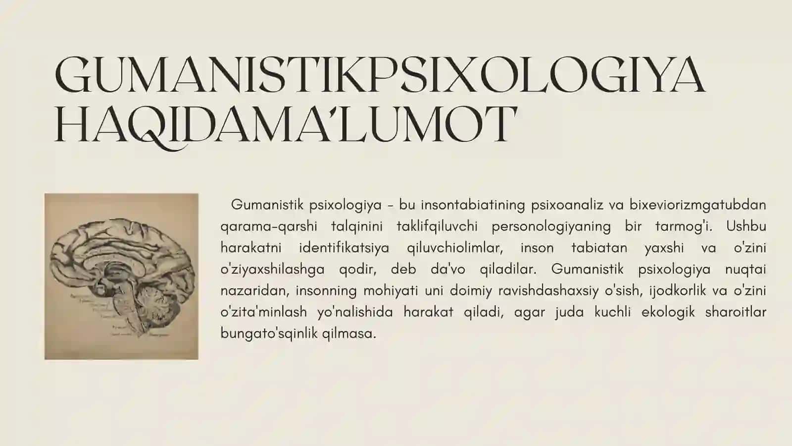 SHAXS  NAZARIYASIDA GUMANISTIK YO’NALISH 3