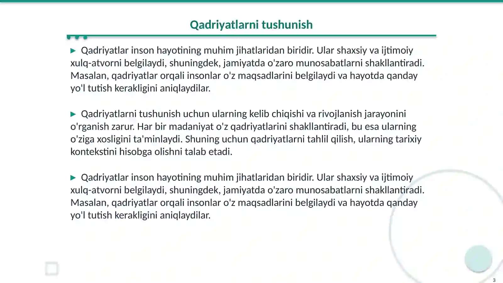 Qadriyat falsafasi 3