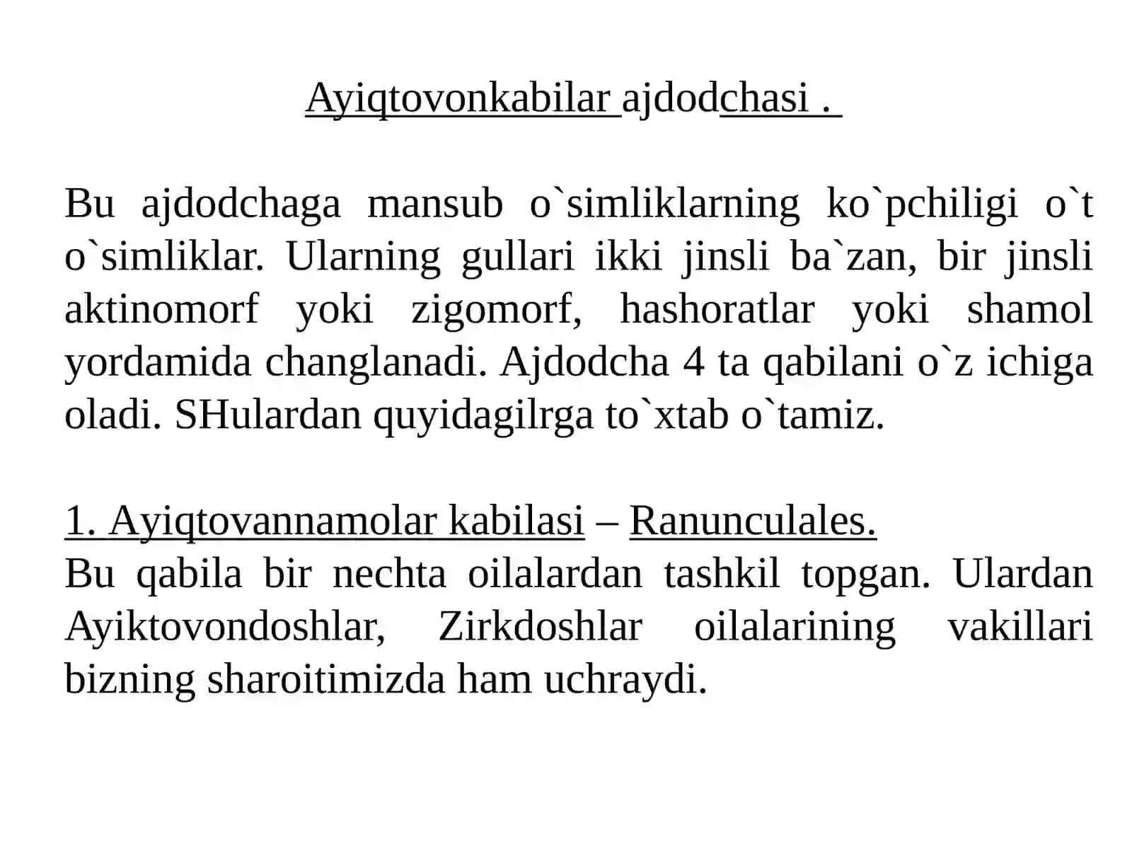 Ayiqtovonkabilar ajdodchasi 3
