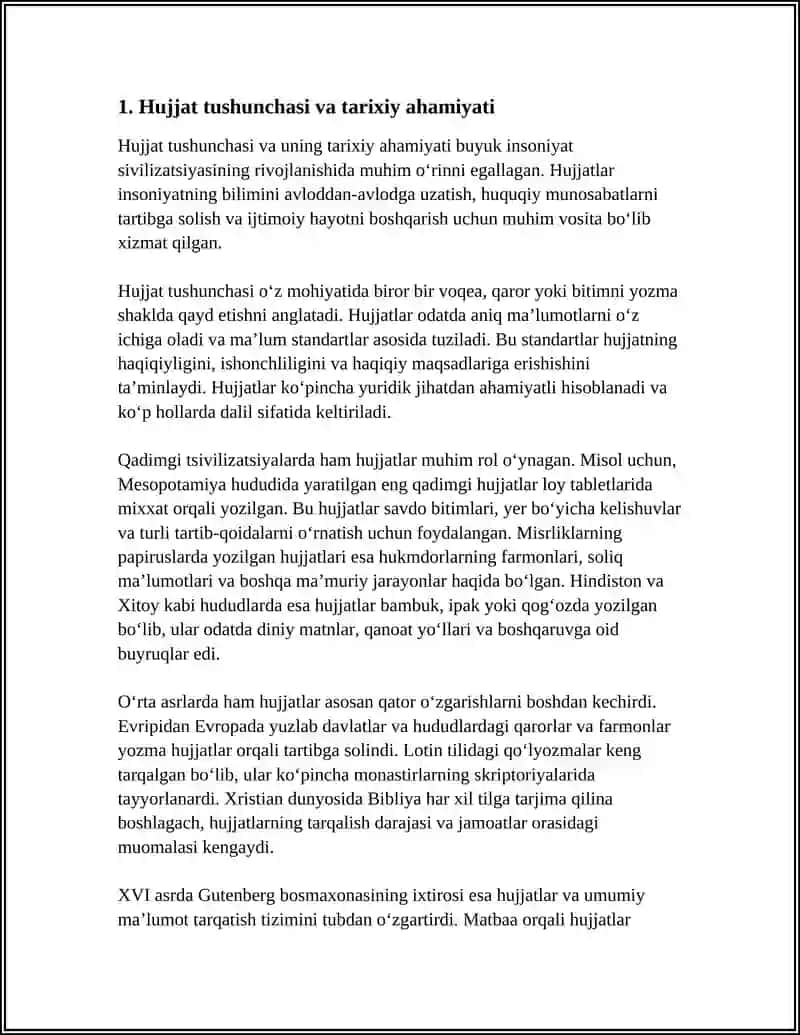 HUJJATLARNING PAYDO BOʻLISHI VA TARIXI 3