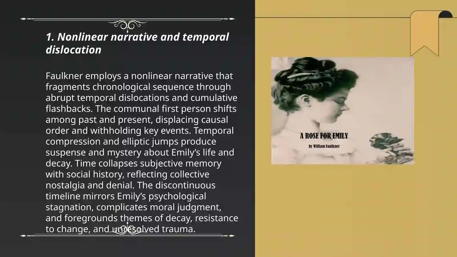 Poetics of W.Faulkner's novel "A Rose for Emily" 3