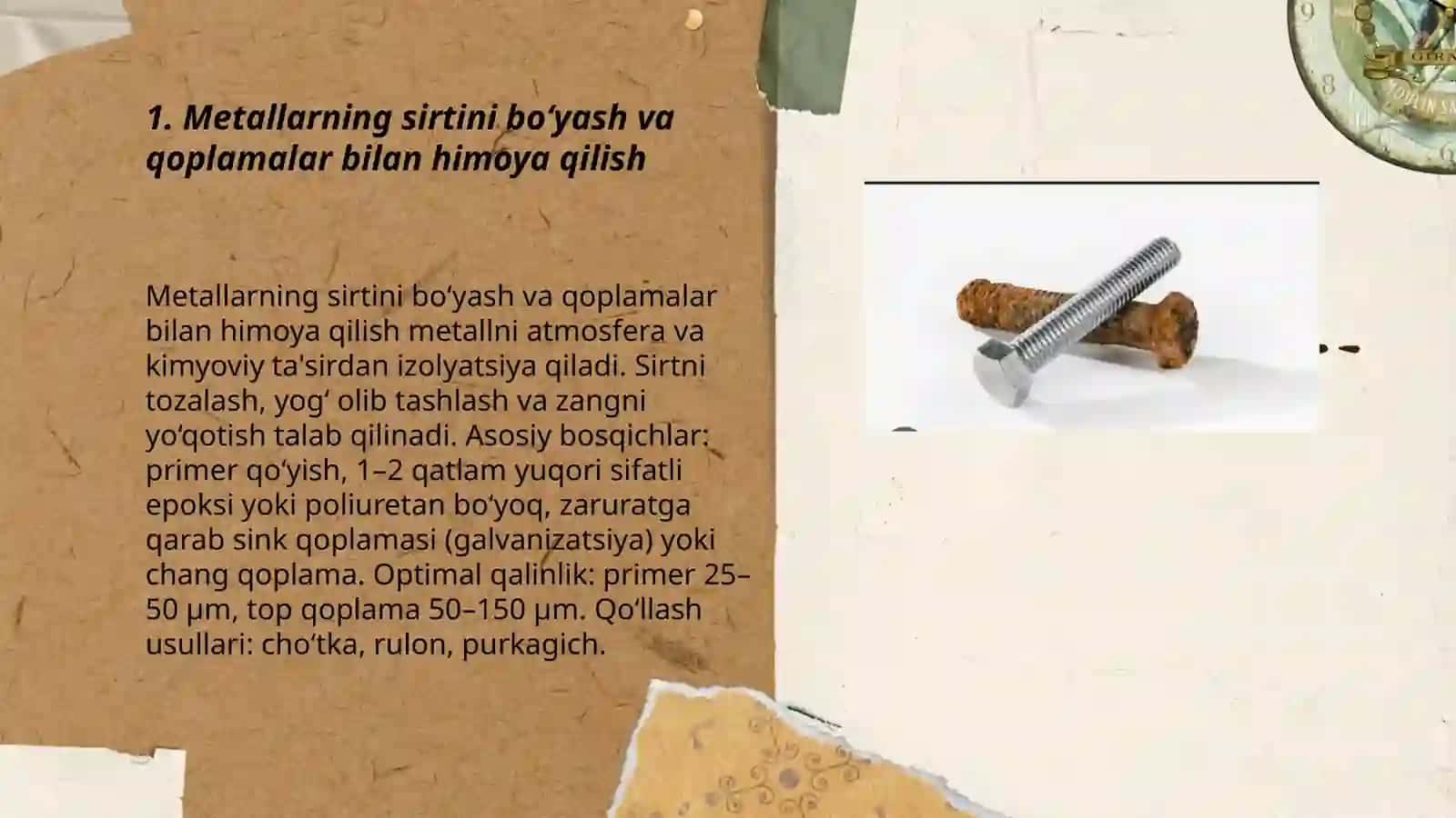 uydametallar koroziyasini kamaytirish yo‘llari 3