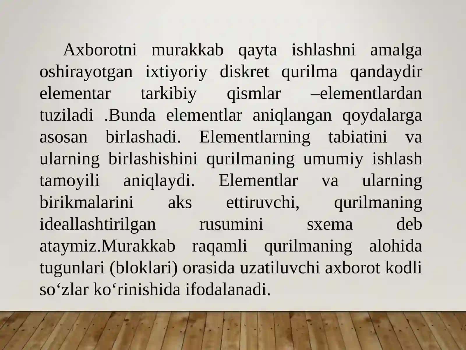 Zamonaviy kompyuterlarning element bazasi 3