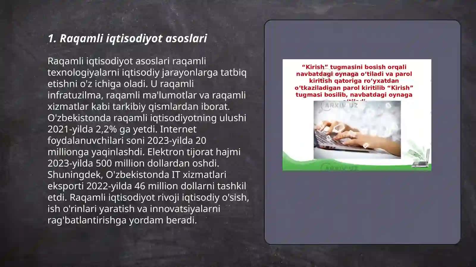 Raqamli iqtisodiyot asoslari 3