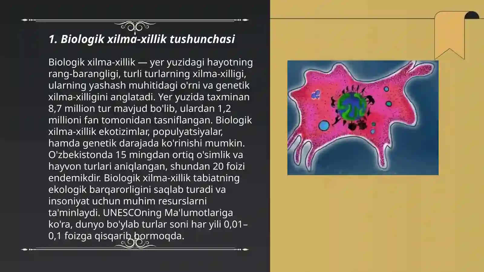 Biologik xilma-xillik va uni baholash 3