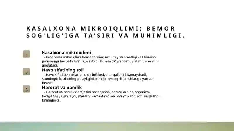 Kasalxona mikroiqlimi 3