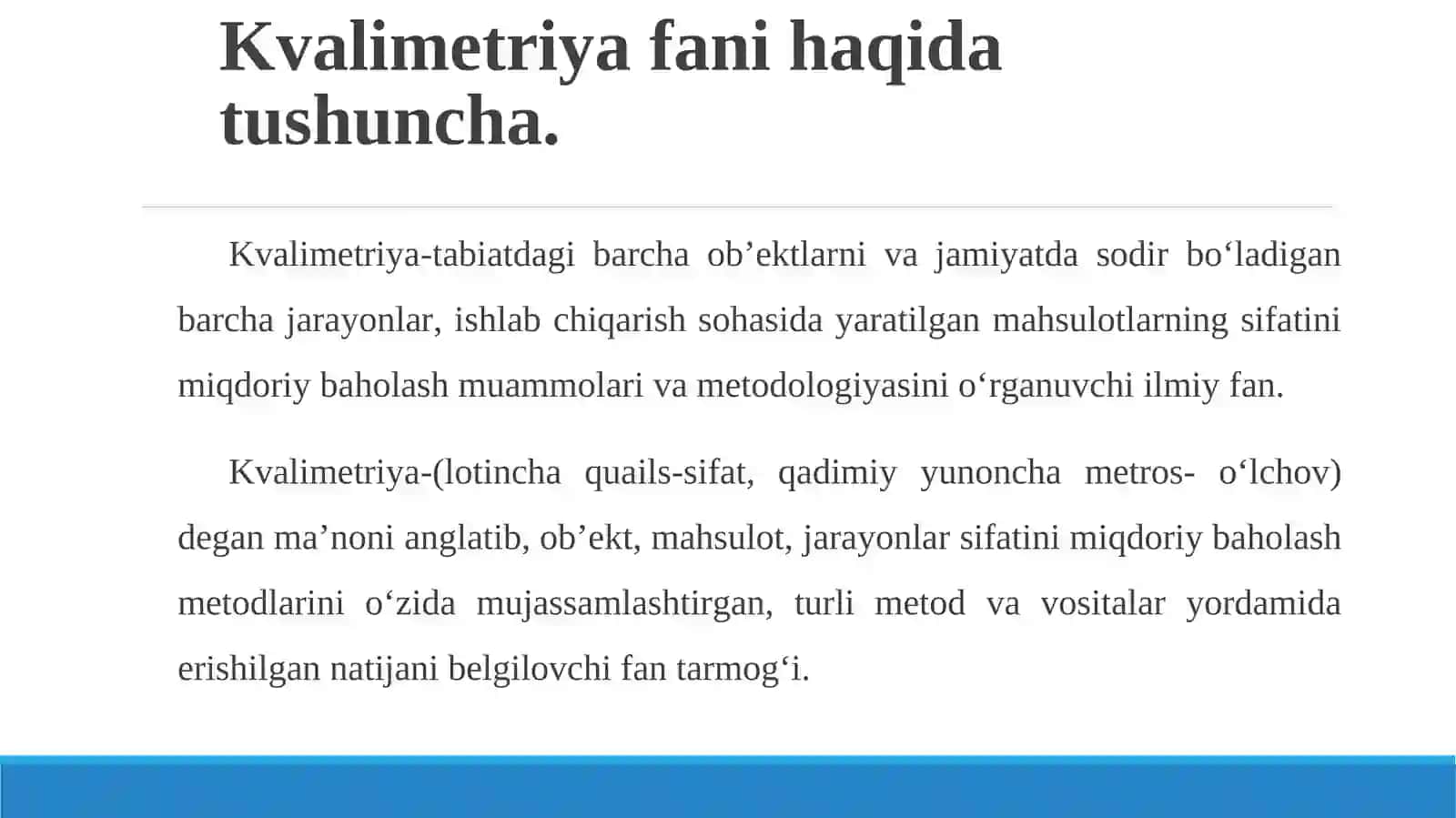 Pedagogik o‘lchovlar muammosiga kirish 3
