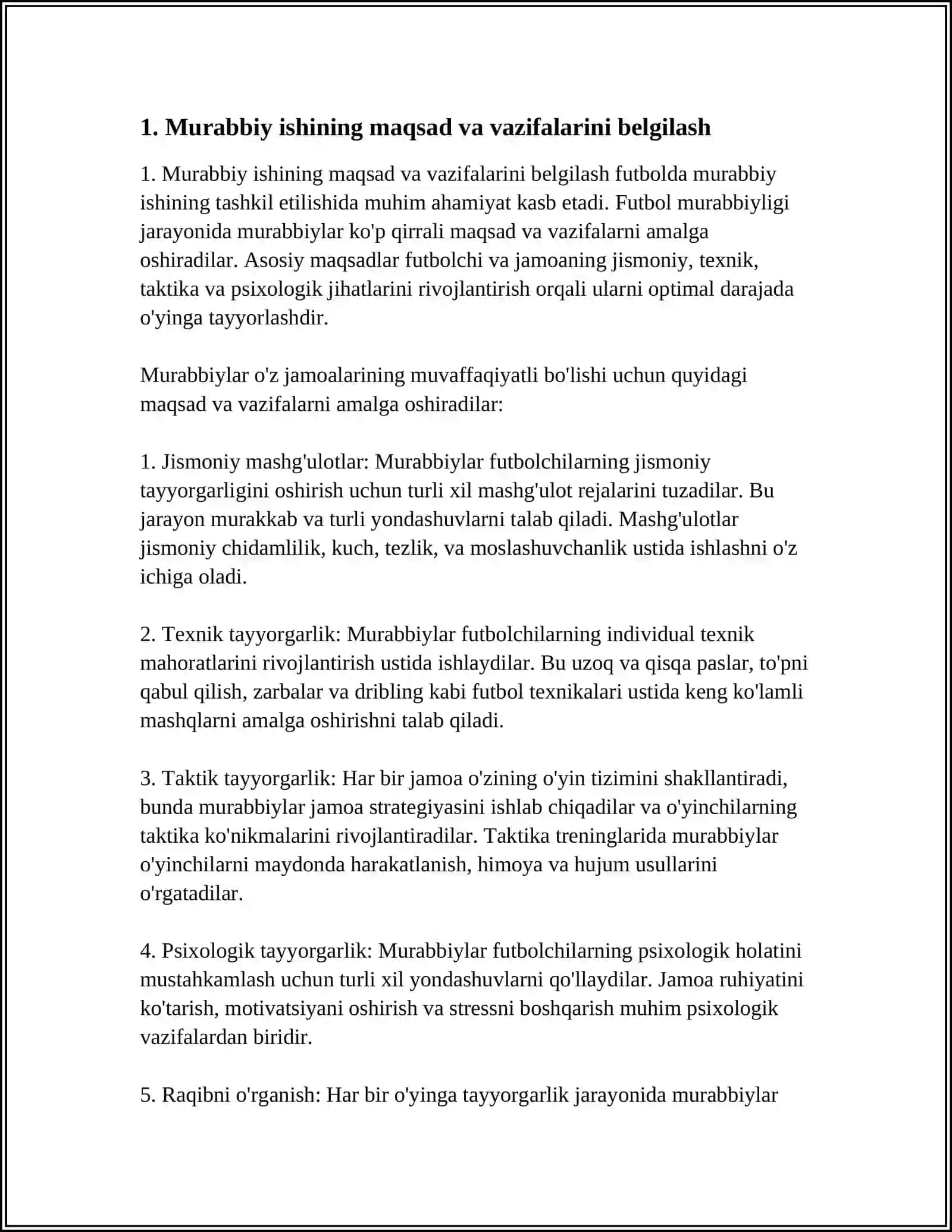 FUTBOLDA MURABBIY ISHINING TASHKIL ETILISHI 3