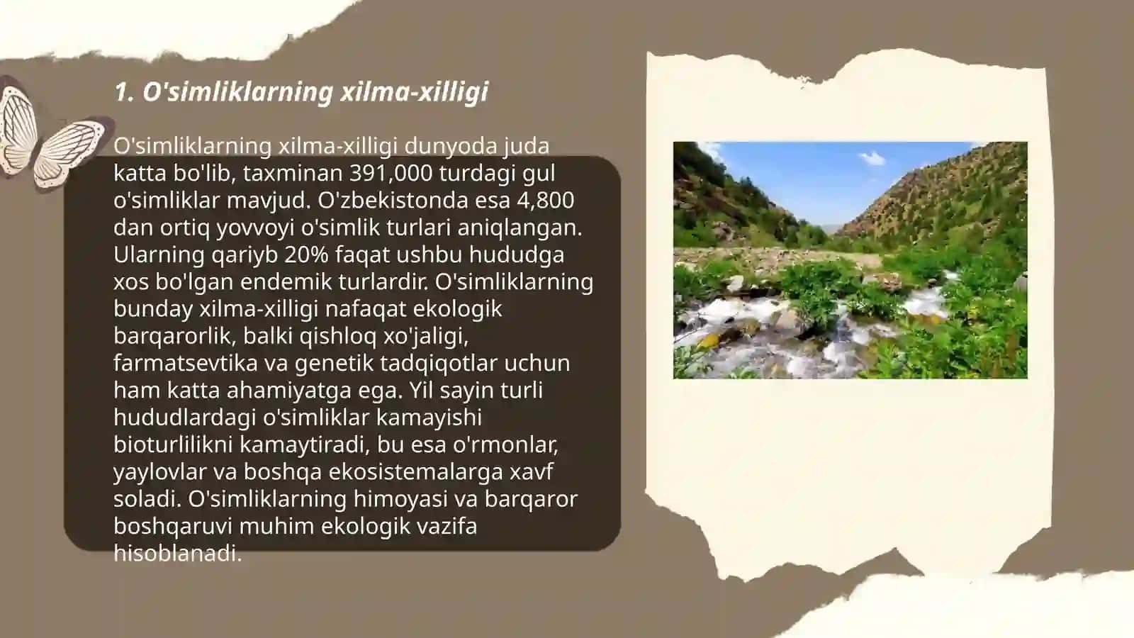 O'simlik va hayvonot dunyosi 3