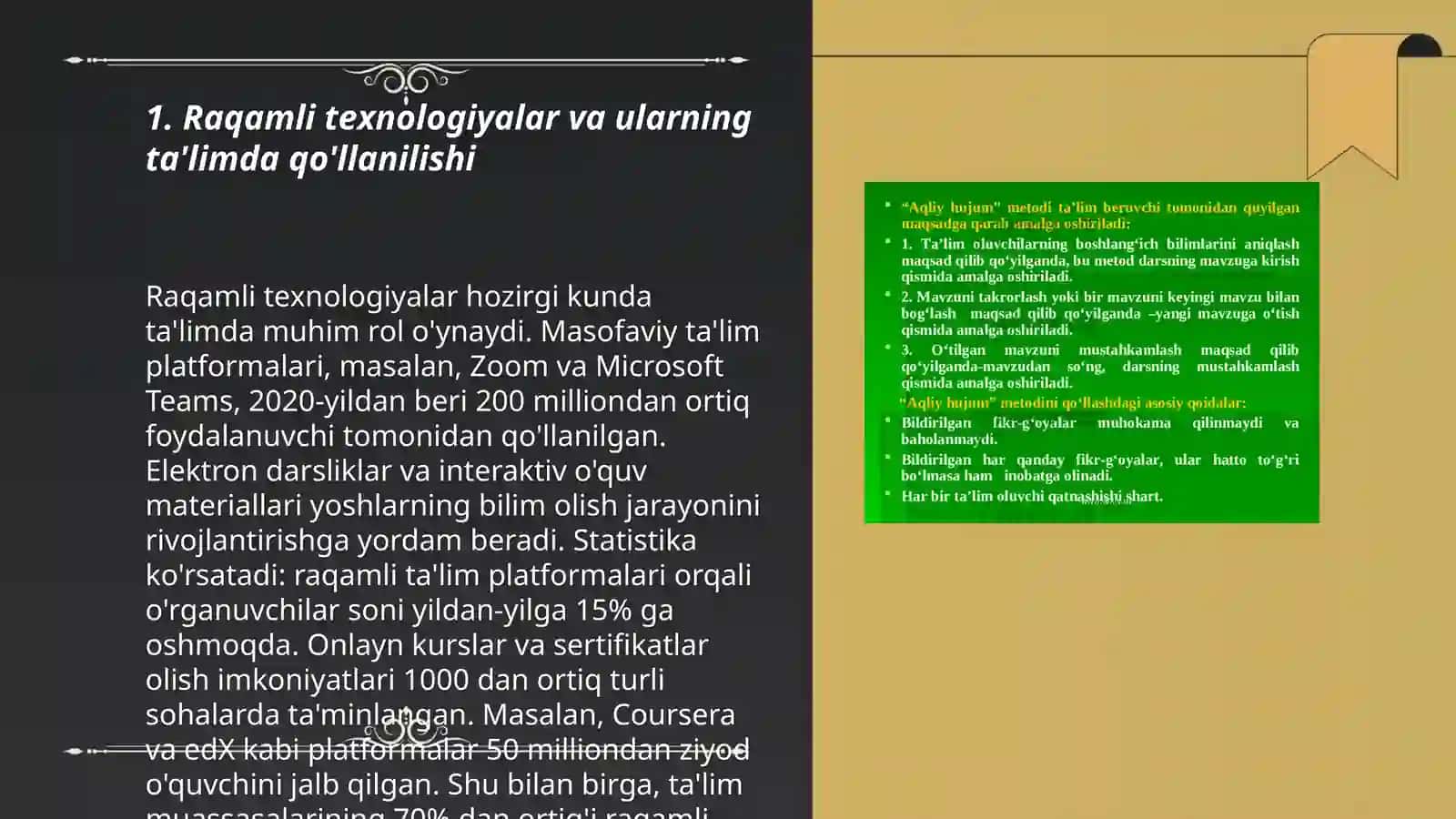 Interfaol usullardan texnalogiya darslarida foydalanish 3