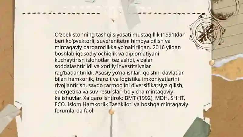 O'zbekiston va Jahon hamjamiyati 3