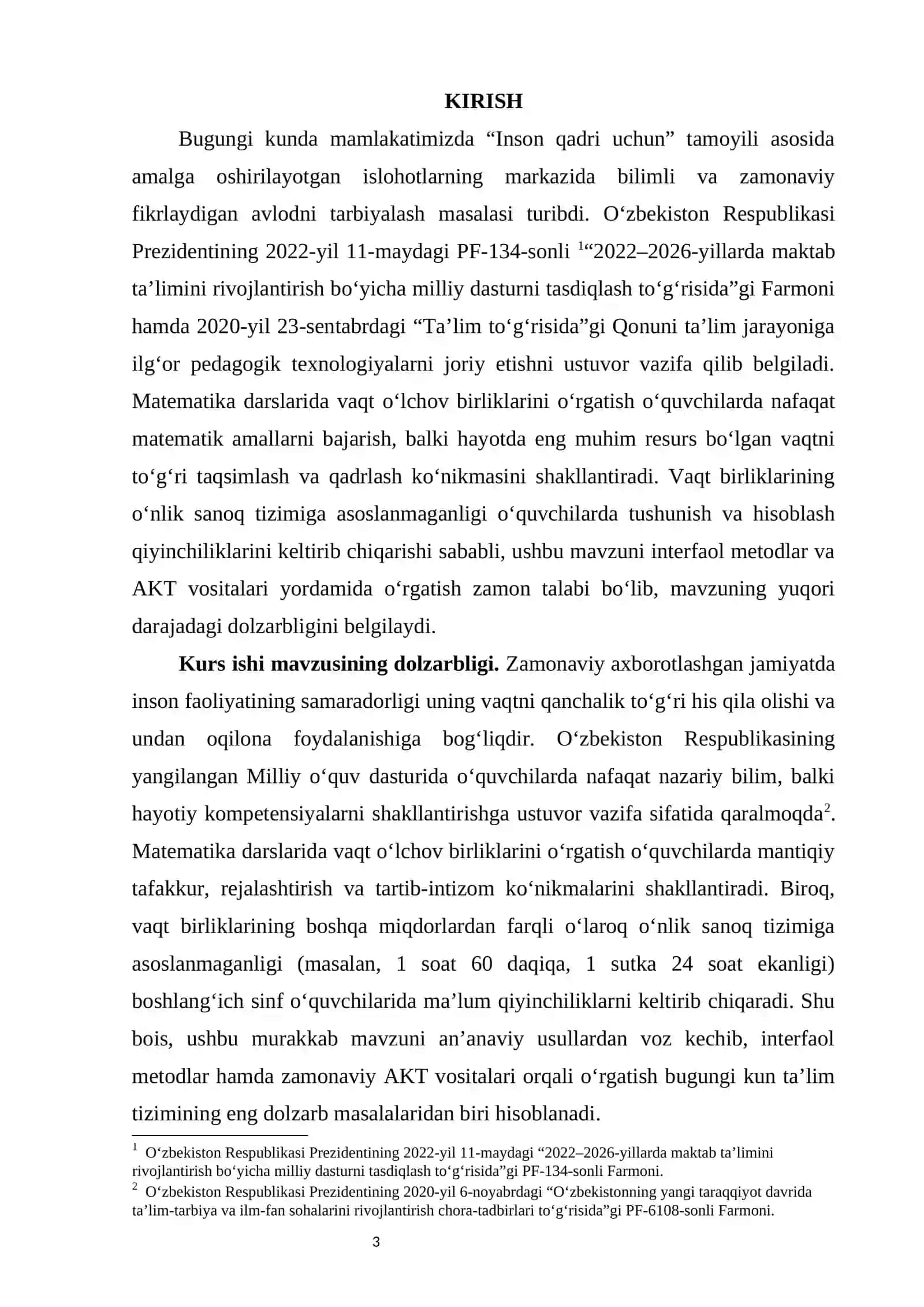 Vaqt o‘lchov birliklarini o‘rgatishda interfaol metodlardan foydalanish 3