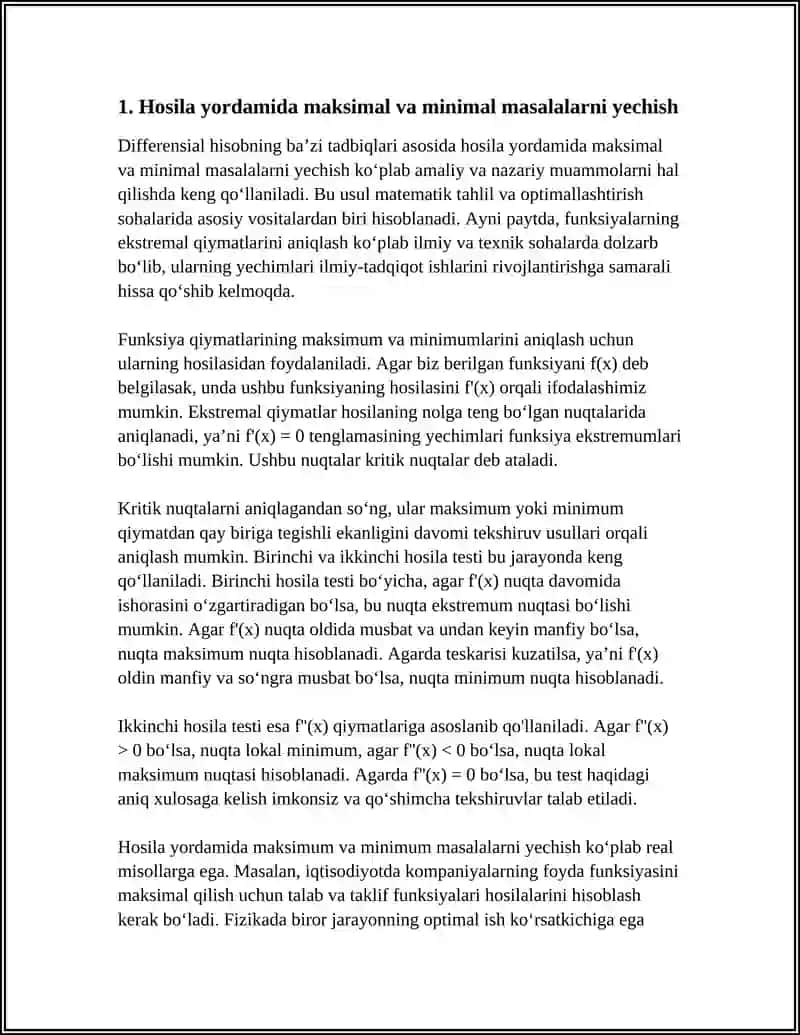 DIFFERENSIAL HISOBNING BAʼZI TADBIQLARI 3