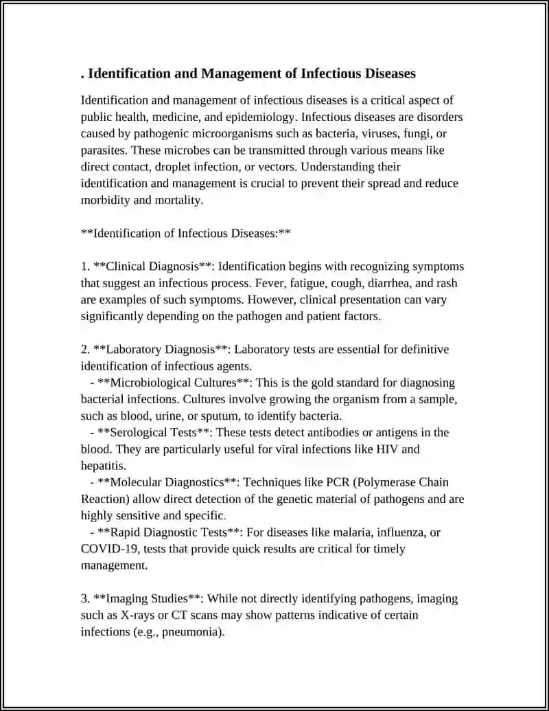 Identification and Management of Infectious Diseases 3