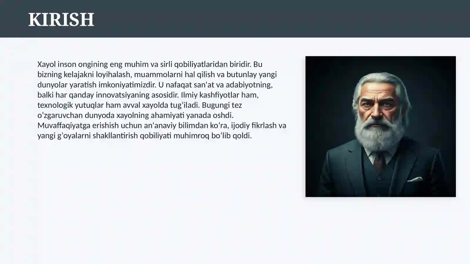 XAYOL HAQIDA TUSHUNCHA 3