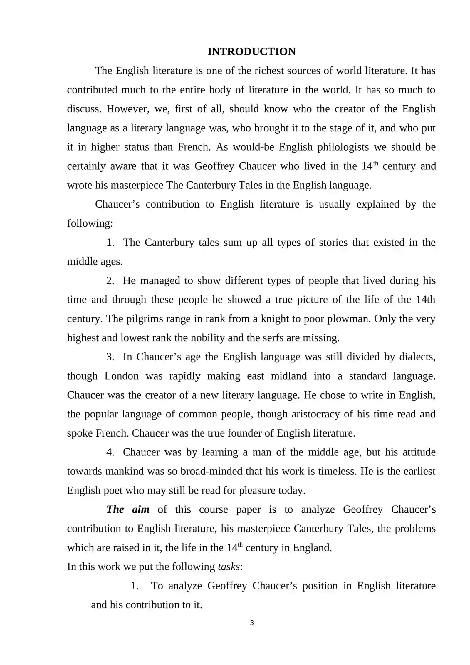 GEOFFREY CHAUCER'S THE COLLECTION OF STORES THE CANTERBURY TALES IN THE MIDDLE ENGLISH 3