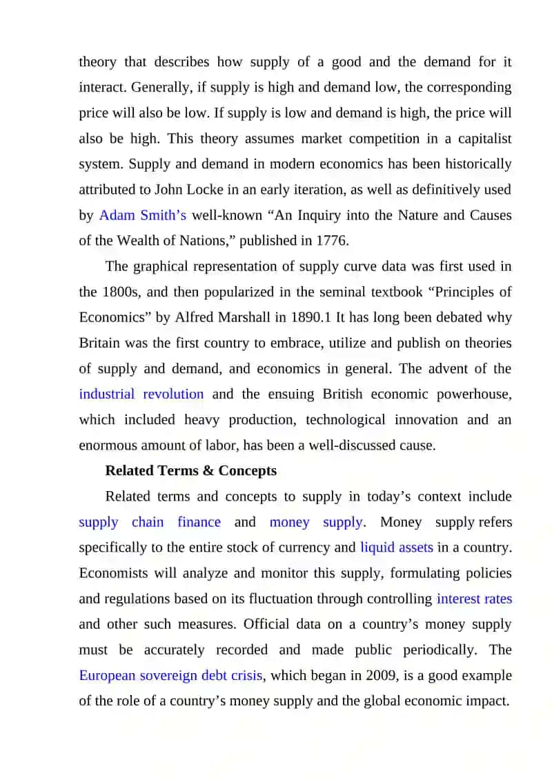 Supply in Economics 3