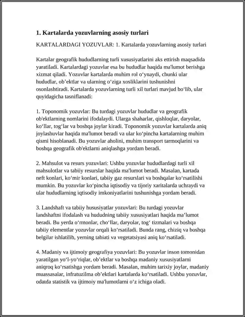 KARTALARDAGI YOZUVLAR 3