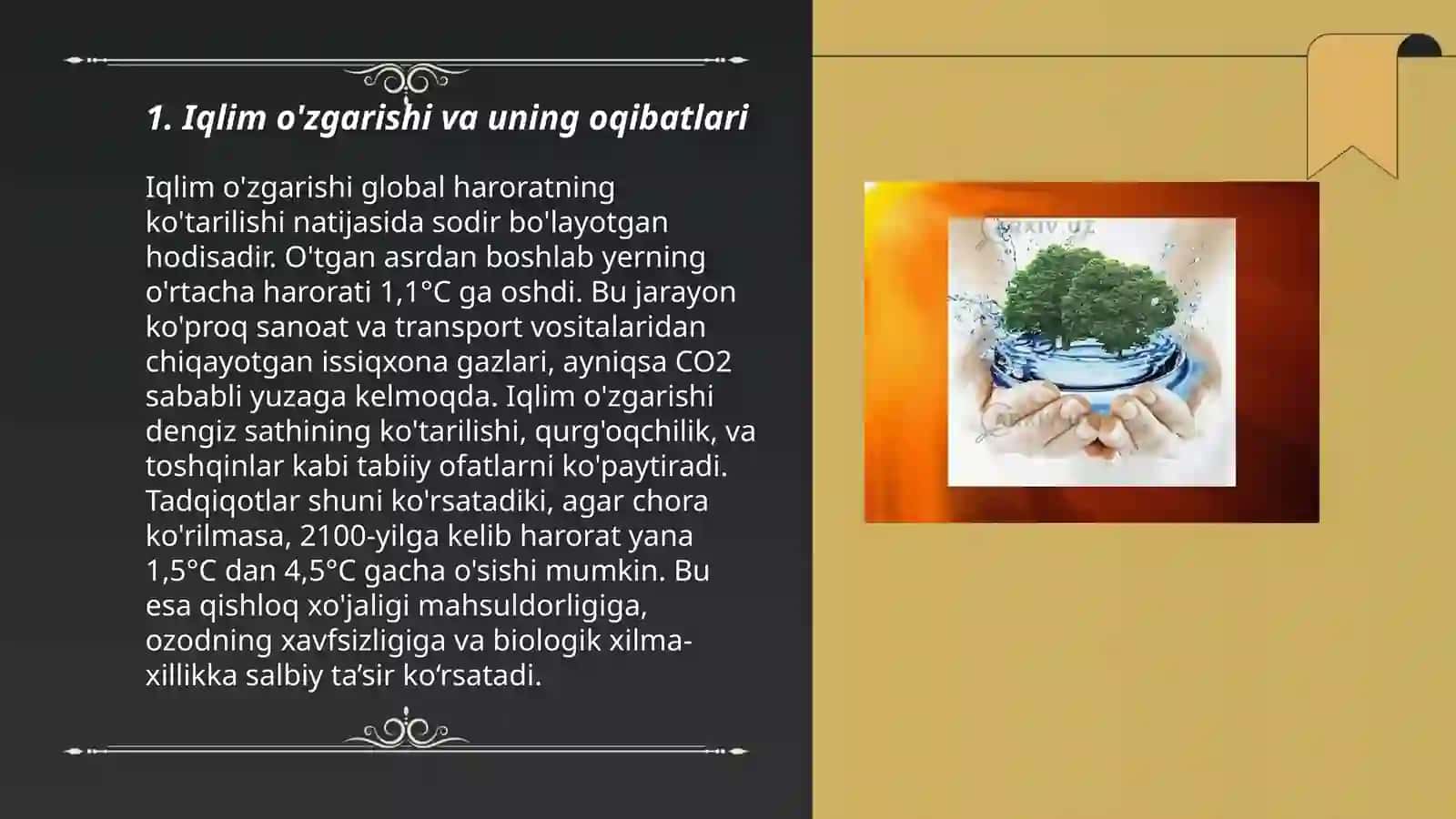 Ekologiya va tabiatni asrash 3