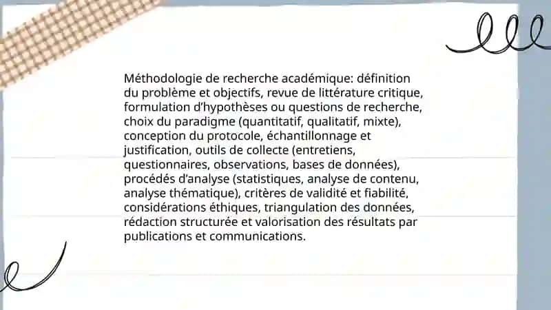 Méthodologie de recherche académique 3