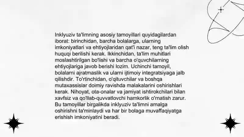 Inklyuziv va integratsiya talimining bir biridan farqi 3