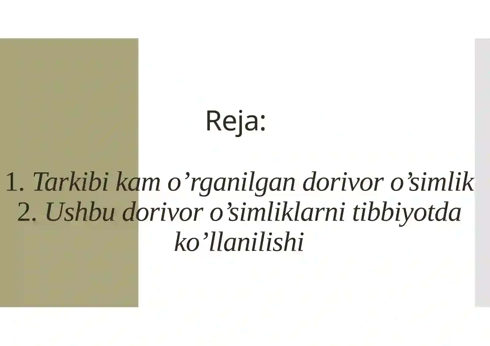 Farmakognoziya Fani 3