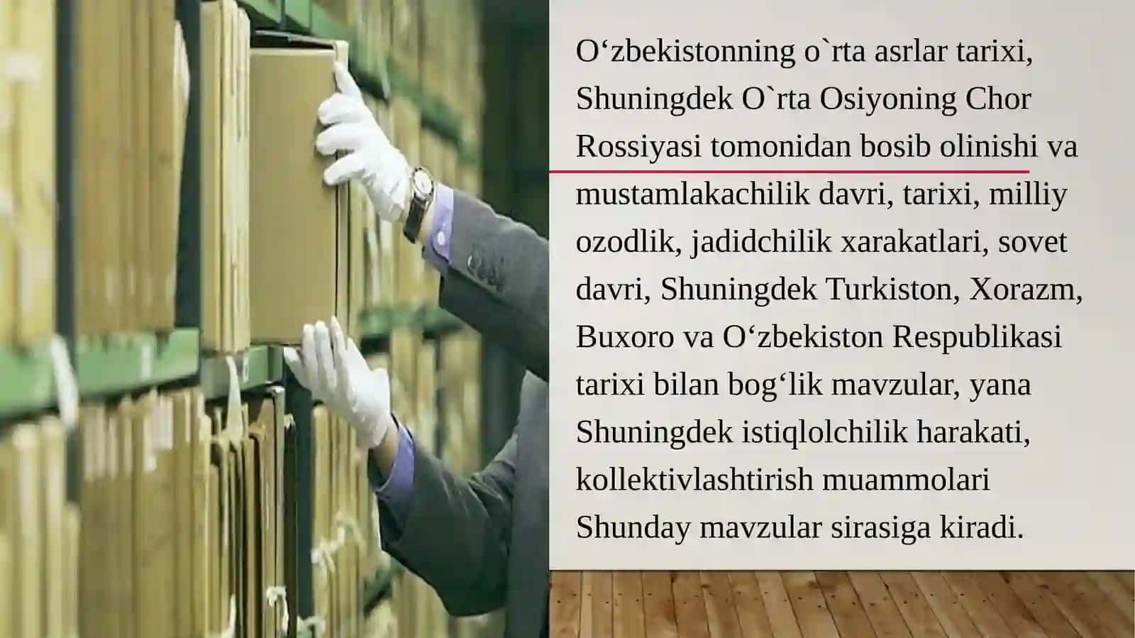 Oʻzbekiston Respublikasi arxiv tashkilotlarida ish yuritishni tashkil qilish. 3