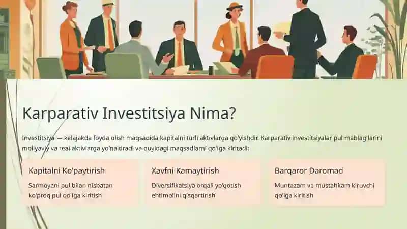 Karparativ Investitsiyalar va Ularning Turlari 3