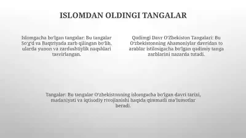 Qadimgi Davr O'Zbekiston Tangalari 3