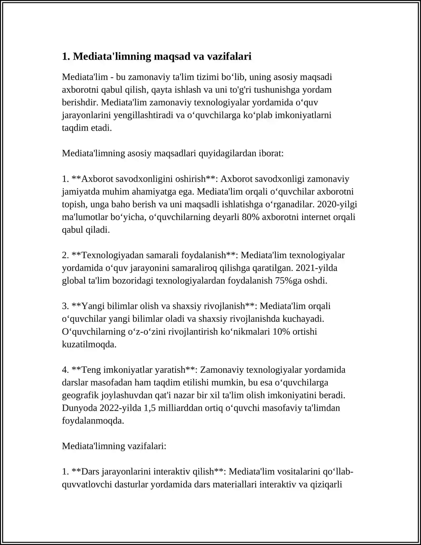 MEDIATA'LIMNING ASOSIY KOMCEPSIYALARI 3